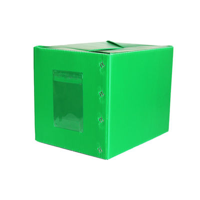 緑PPはプラスチックの箱の化粧品を引っくり返す横窓を波形を付けた
